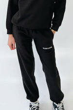 Mini studio leisure black essential embroidered joggers